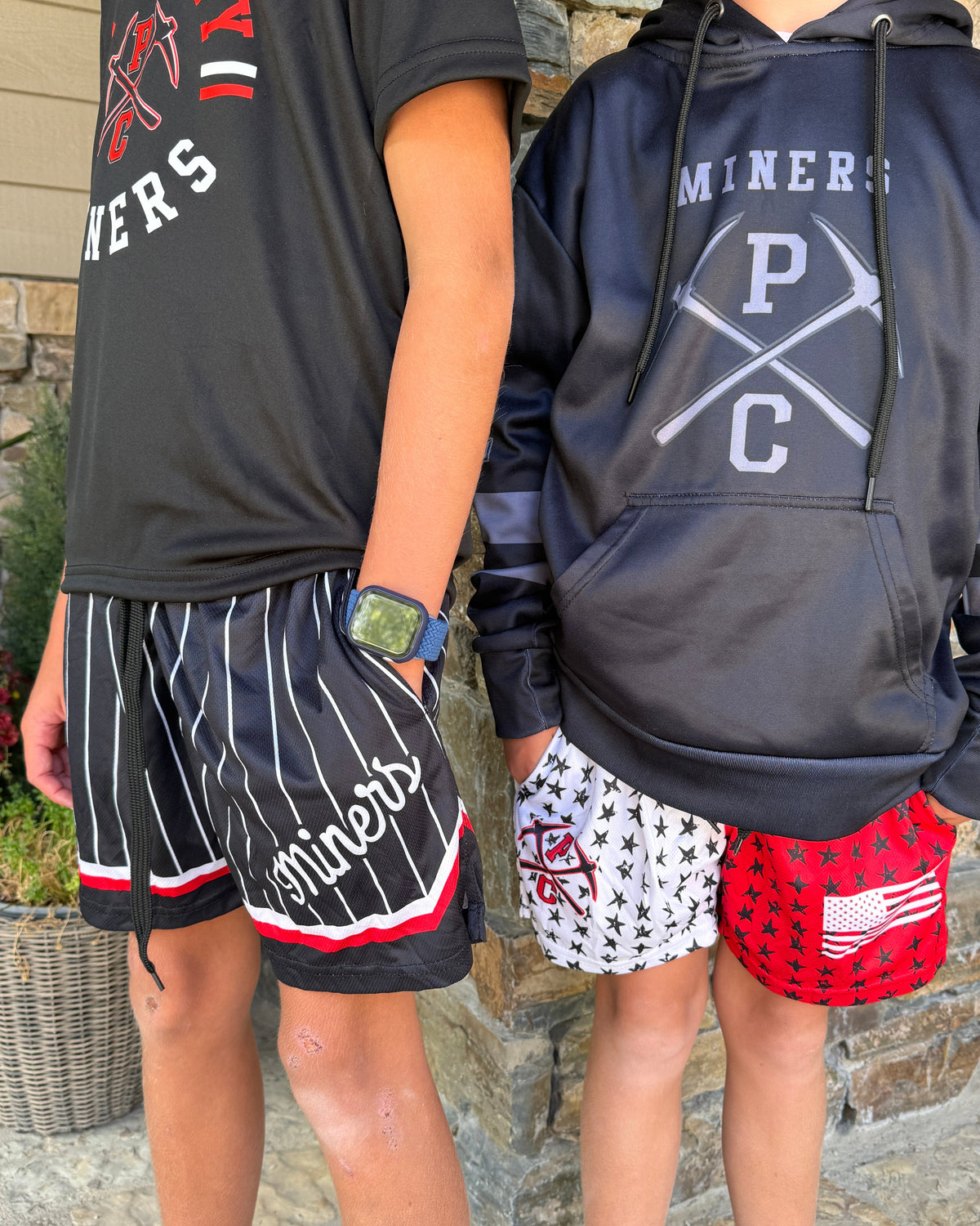 Red, White & Miners, Mesh Shorts
