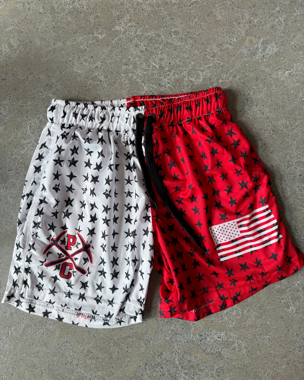 Red, White & Miners, Mesh Shorts