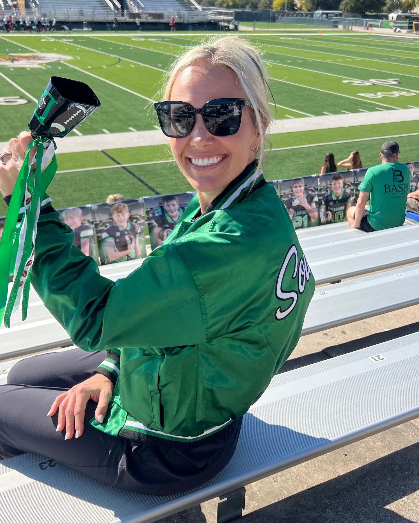 Southlake Dragons Green Throwback Women's Varisty Jacket