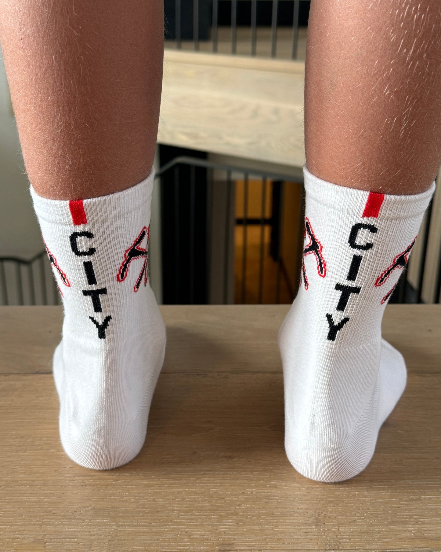 Park City White Crew Socks, 2025