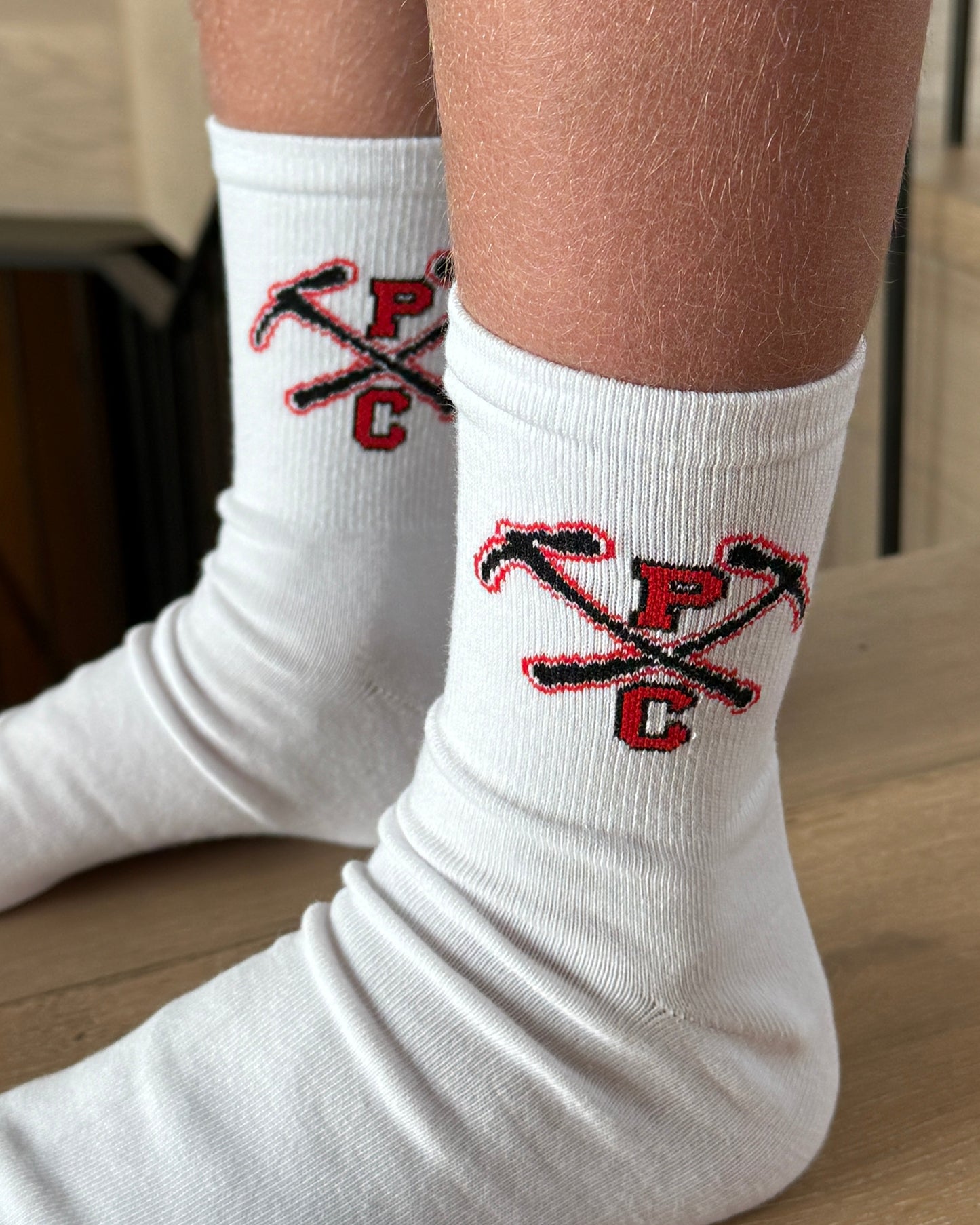 Park City White Crew Socks, 2025