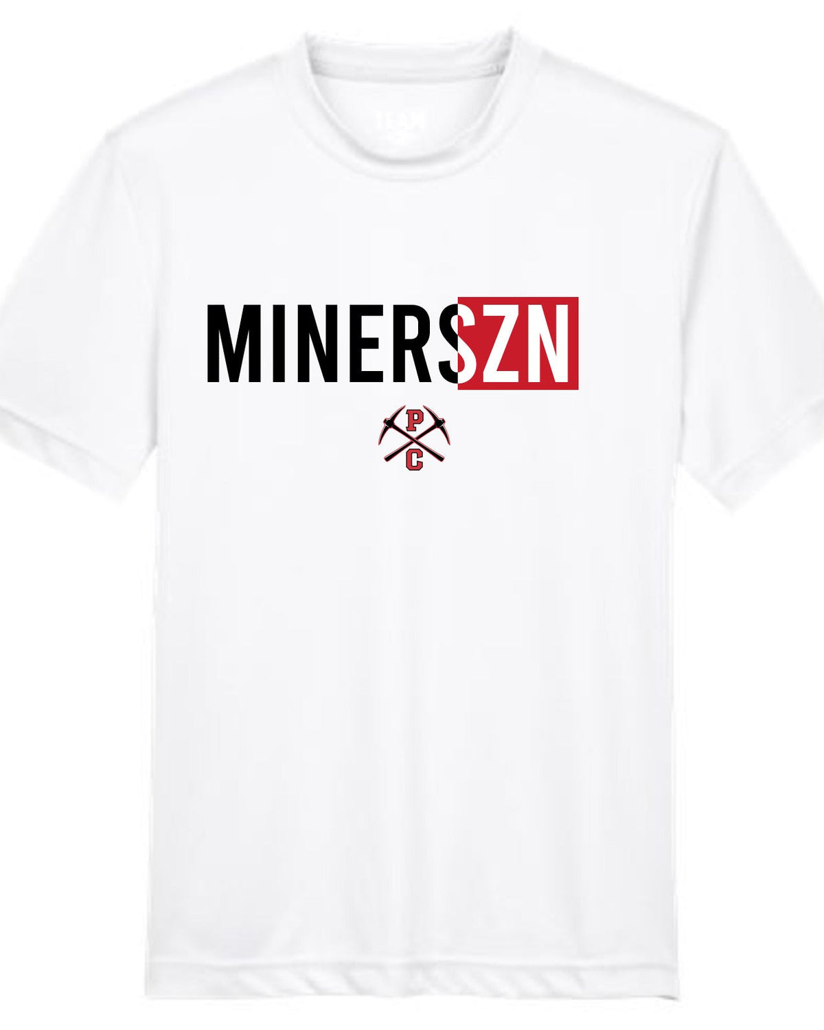 PRE-ORDER Miners SZN, Dri-fit Short Sleeve Shirt White
